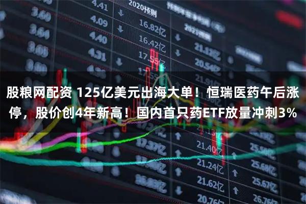 股粮网配资 125亿美元出海大单！恒瑞医药午后涨停，股价创4年新高！国内首只药ETF放量冲刺3%